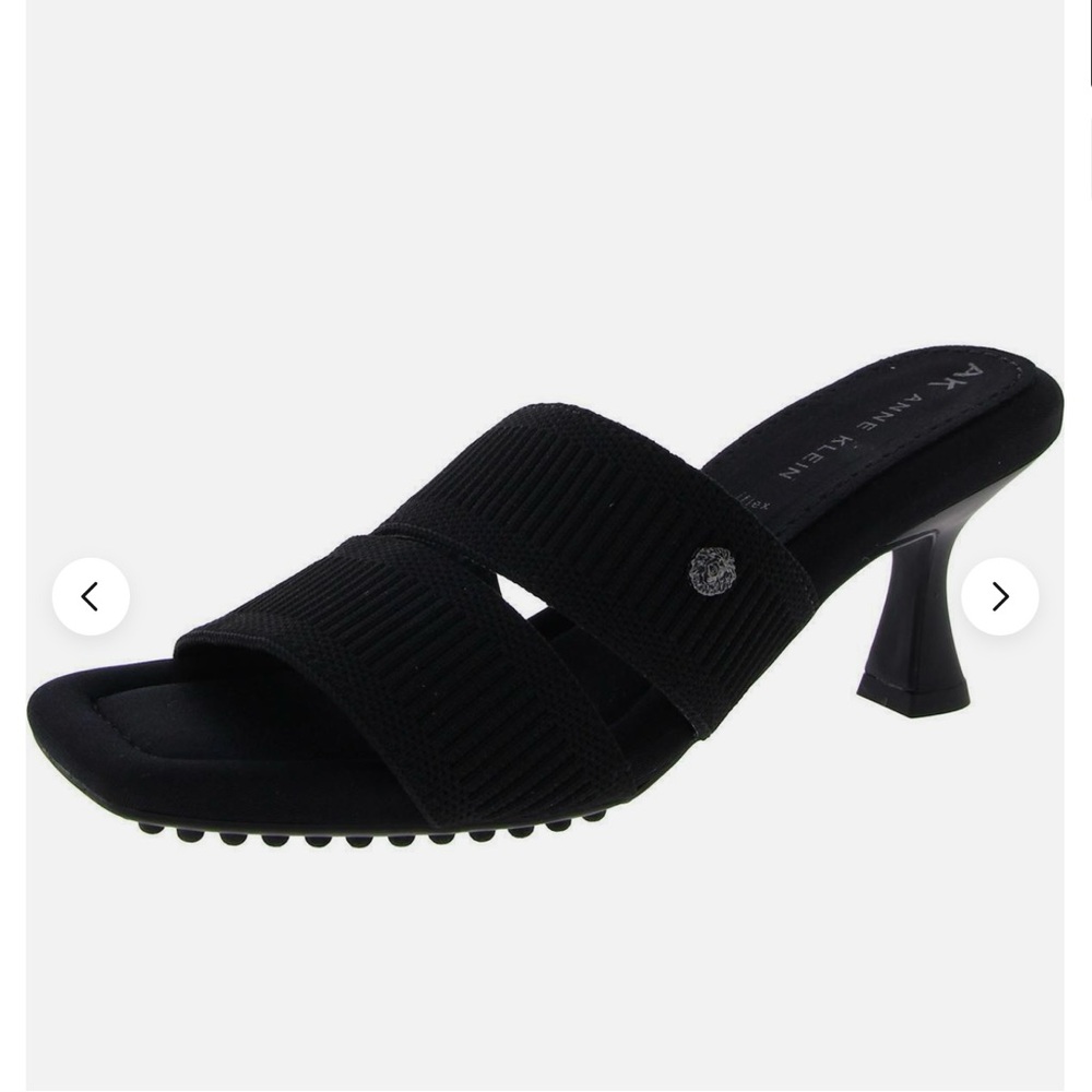 Anne Klein Women's Black Heeled Mules